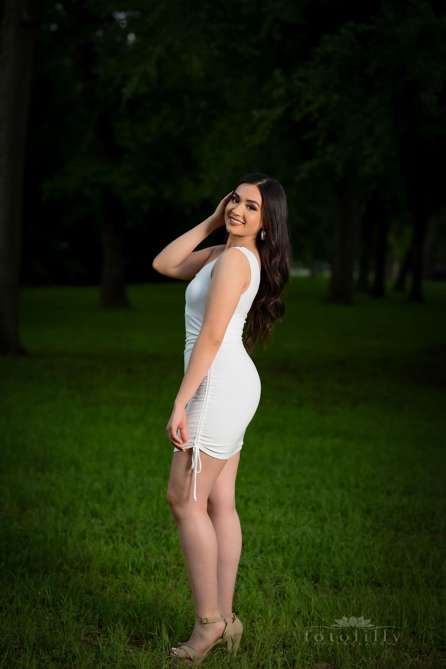Elegant Grand Prairie quinceañera photography at EpicCentral with Fotolilly Photography capturing unforgettable outdoor portrait memories