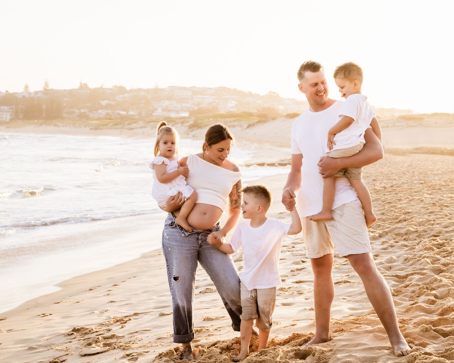 Relaxed family photography session at Curl Curl Beach