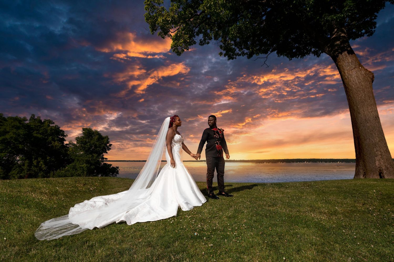 Nigerian wedding couple dancing portrait Orlando wedding photographer Weddings by Ray