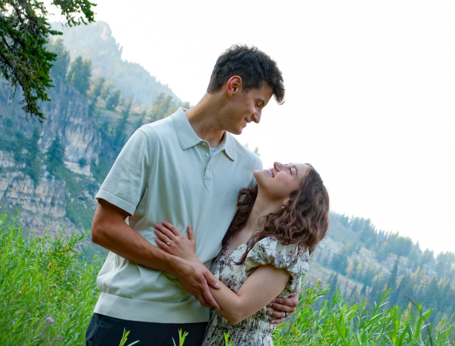 Couple posing