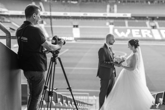 Weserstadion Bremen Hochzeit Hochzeitsfotograf Hochzeitsvideo Hochzeitsfilm