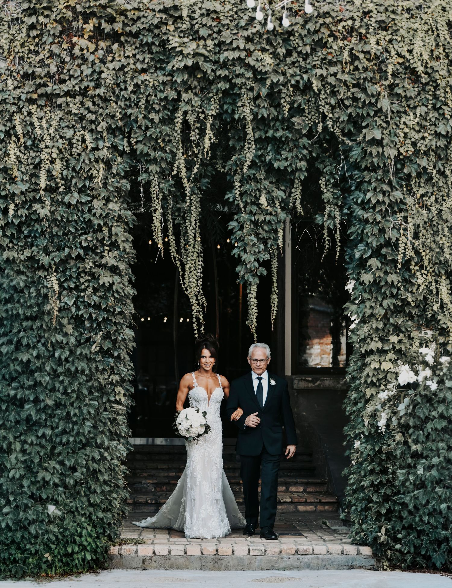 Wedding ceremony at The Cotton Mill in McKinney, Texas