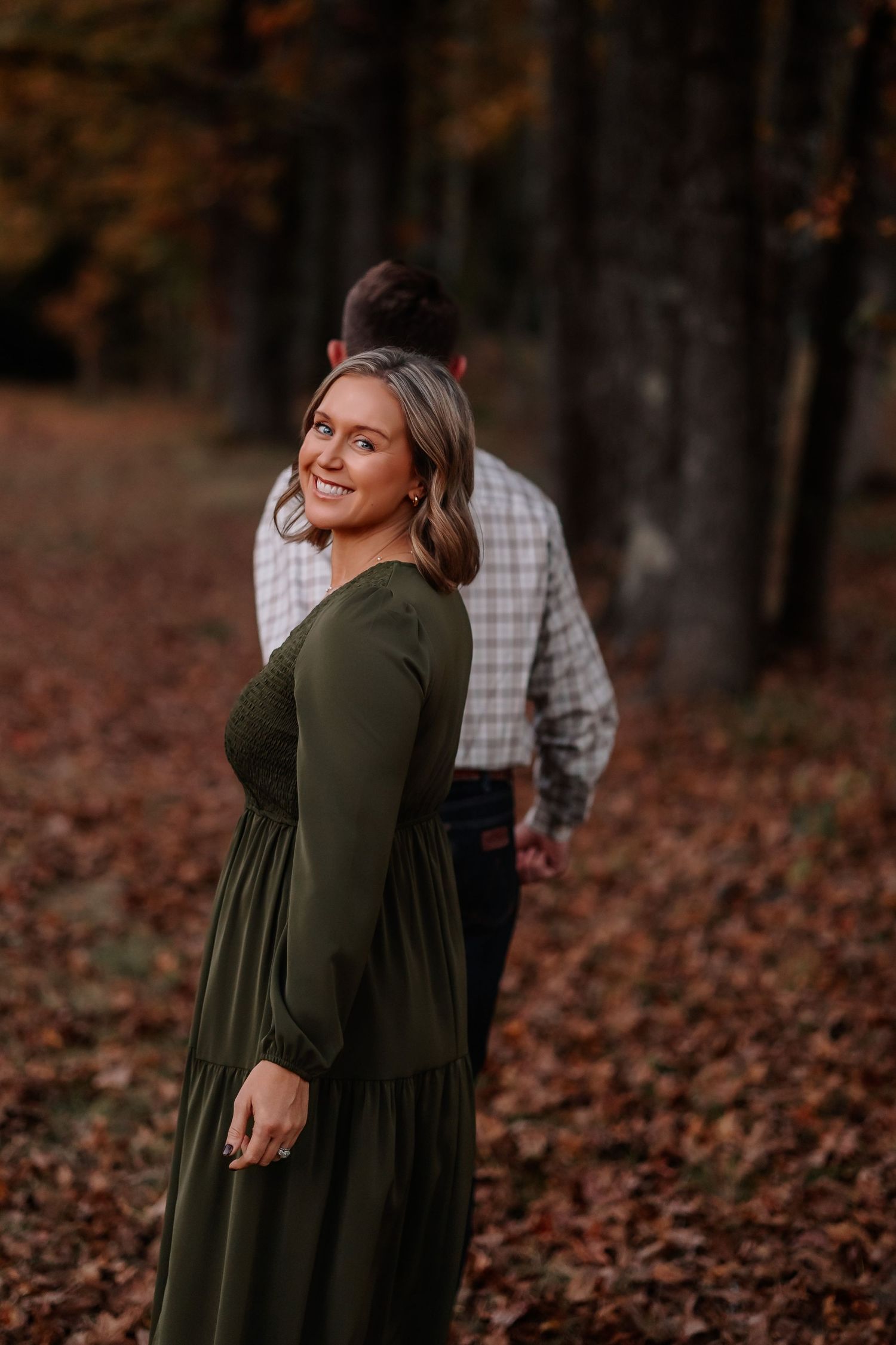 Lonoke County Arkansas couple during a fall family photo session