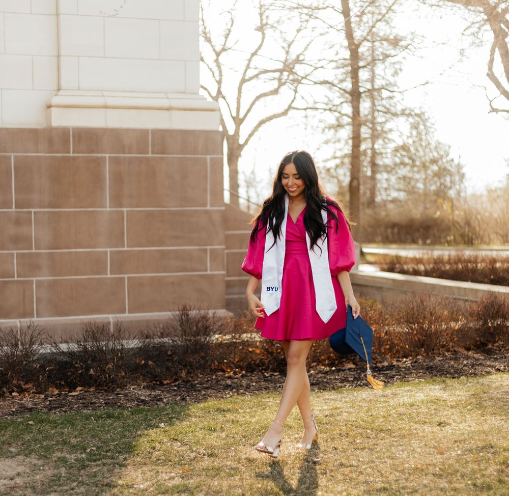 Girl Happy to Graduate in Utah at BYU and is a graduate
