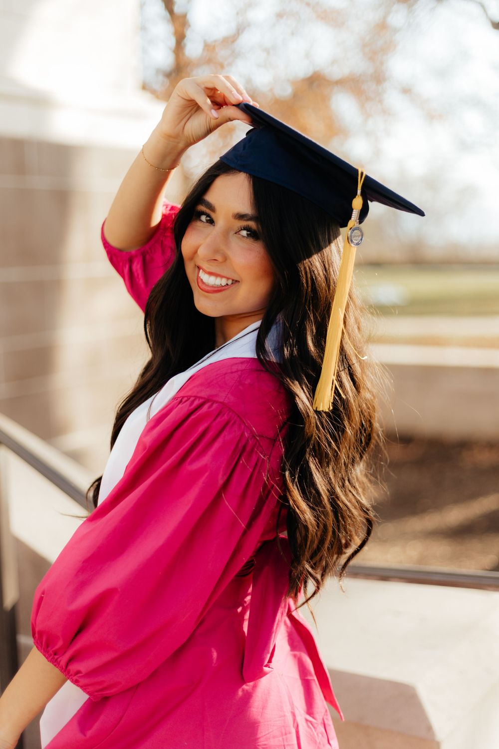 Girl Happy to Graduate