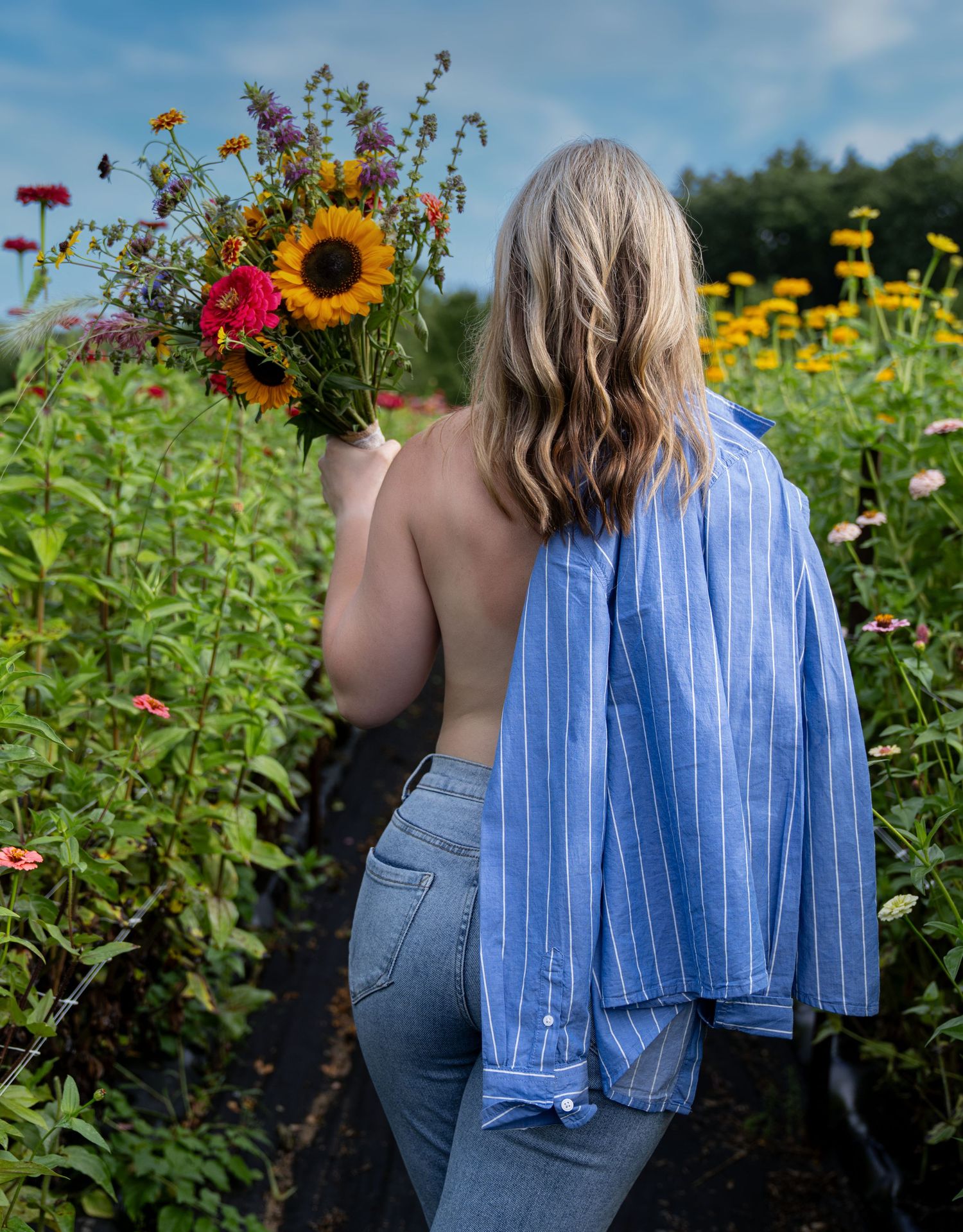 Floral photoshoot at Gardent Farms in New Hampshire