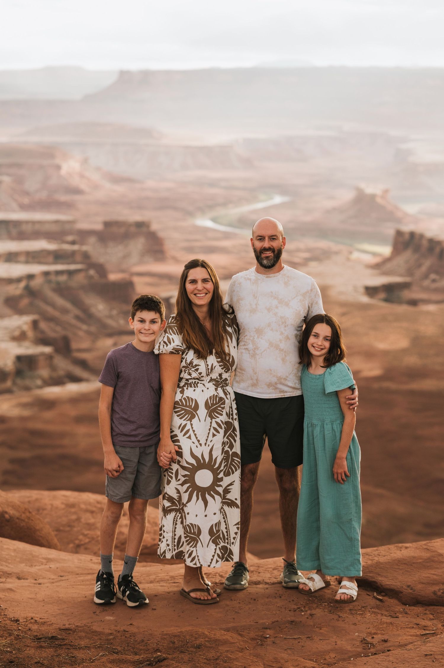 A photo of Lisa Liberati and her family on the About page