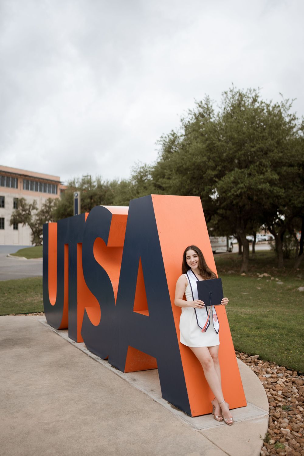 UTSA Letters graduation pictures