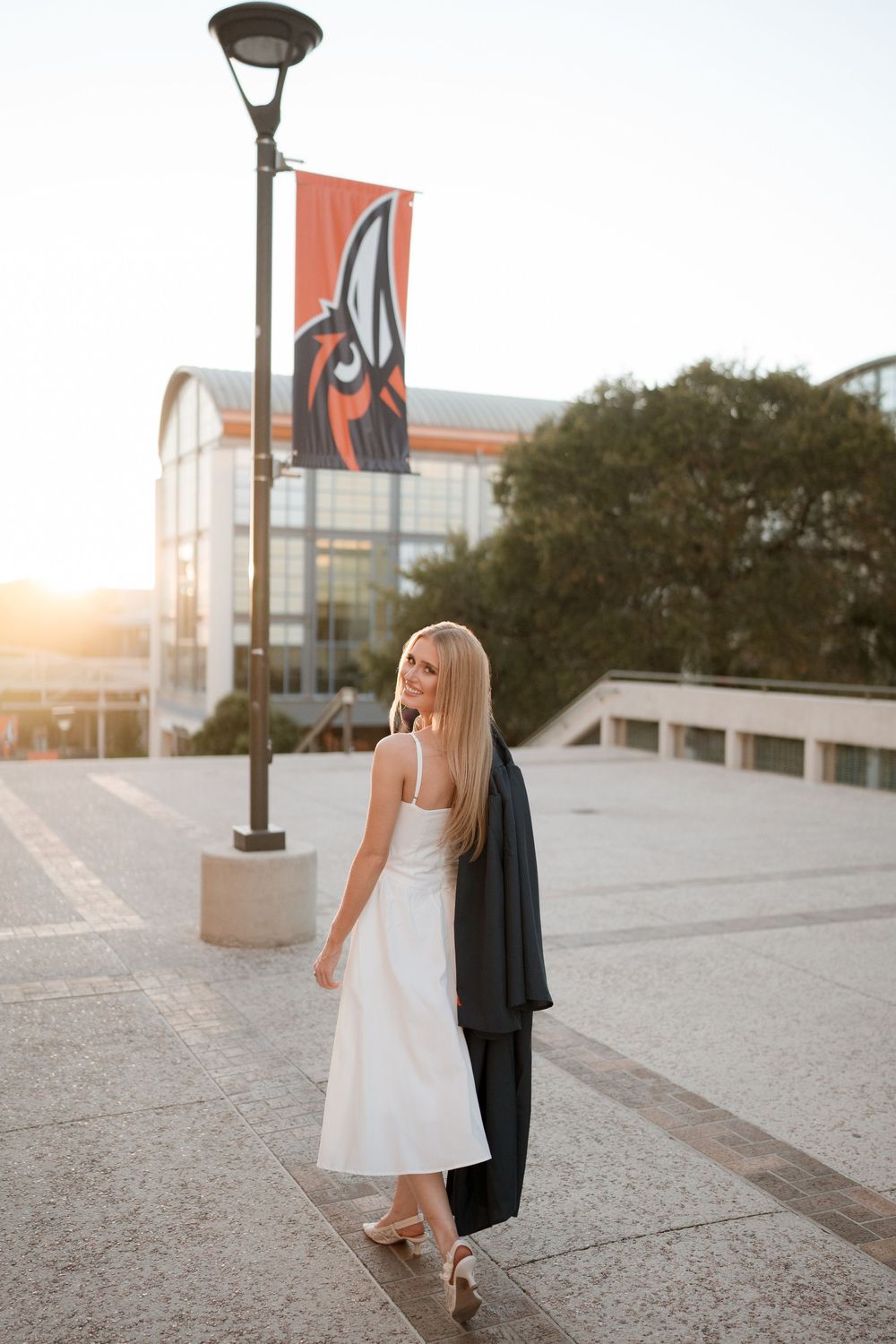 Golden hour graduation pictures