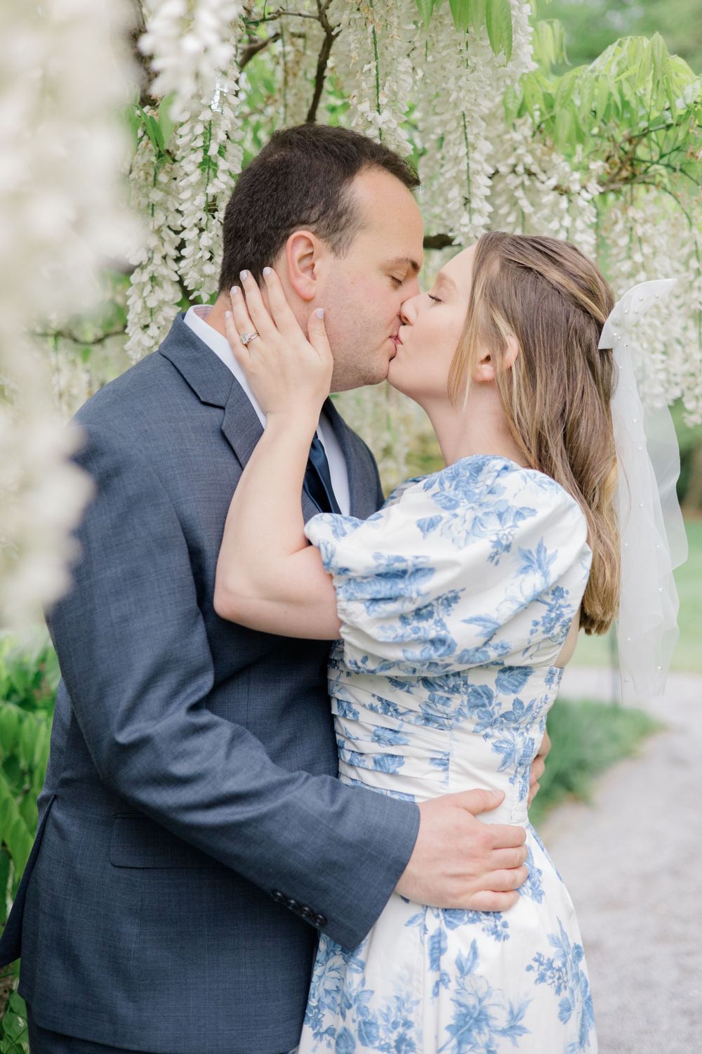 Beautiful couple posing for engagement session