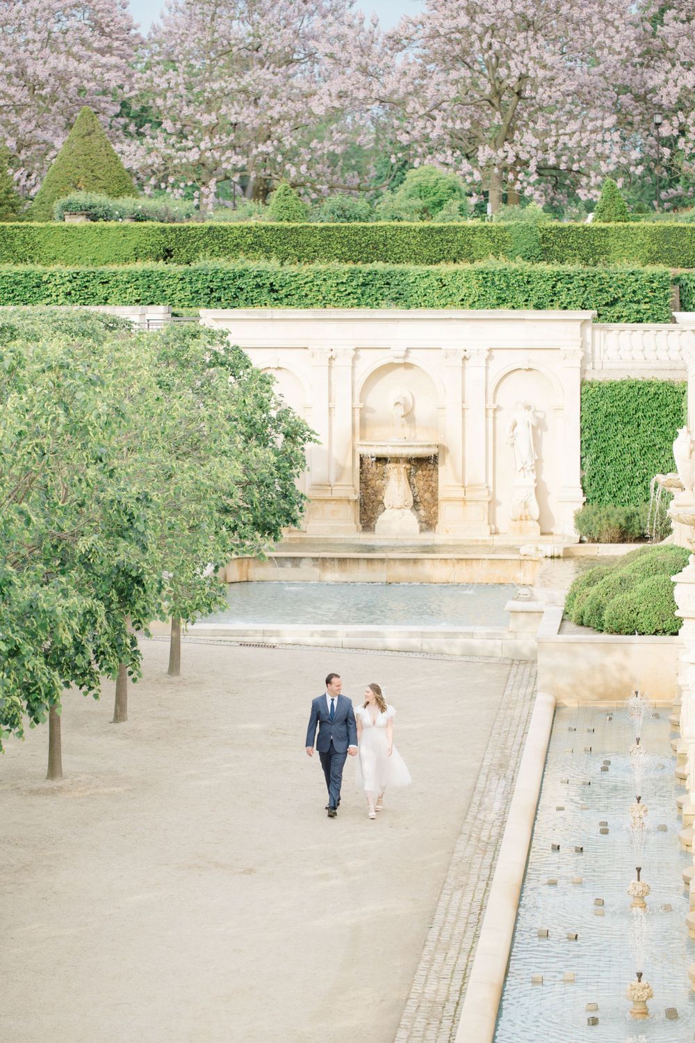 Beautiful couple posing for engagement session