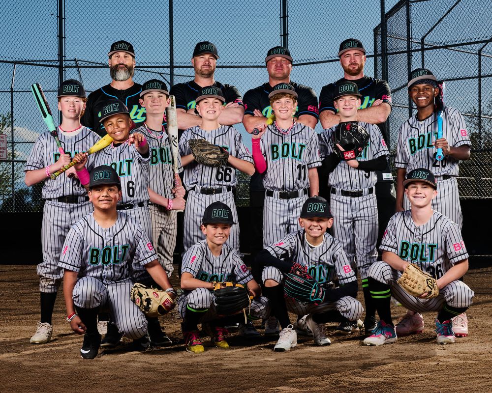 Bolt Baseball Team Photo West Jordan Dramatic