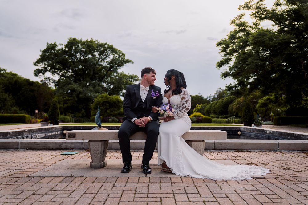 Just married at milwaukee garden