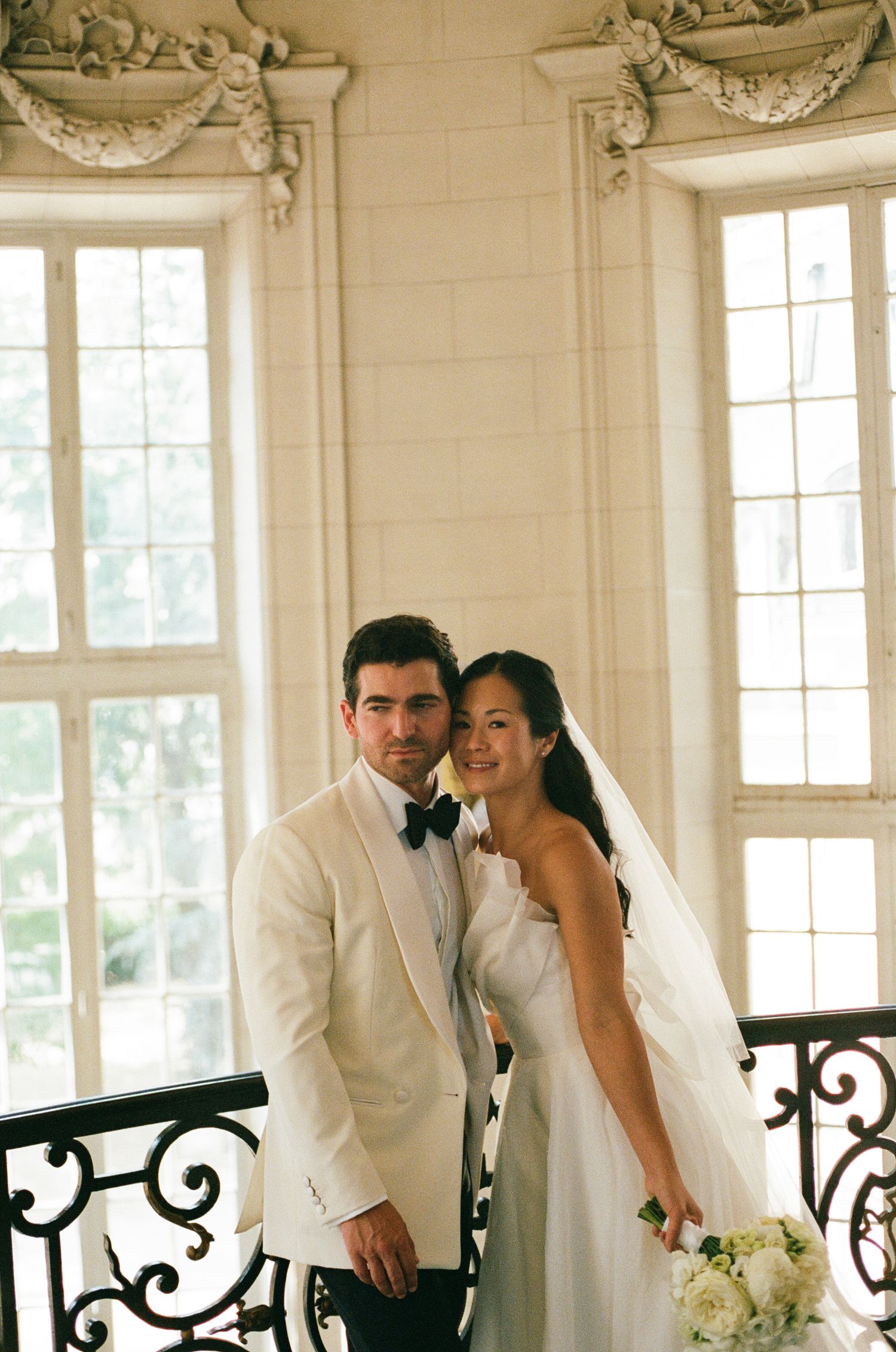 Versailles wedding photos, Versailles film wedding photos, Cinematic Versailles photographer, Versailles city hall, film photography