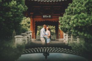 Meadowlark Botanical Gardens Engagement Photography in Vienna, Virginia