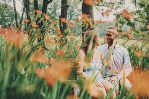 Meadowlark Botanical Gardens Engagement Photography in Vienna, Virginia