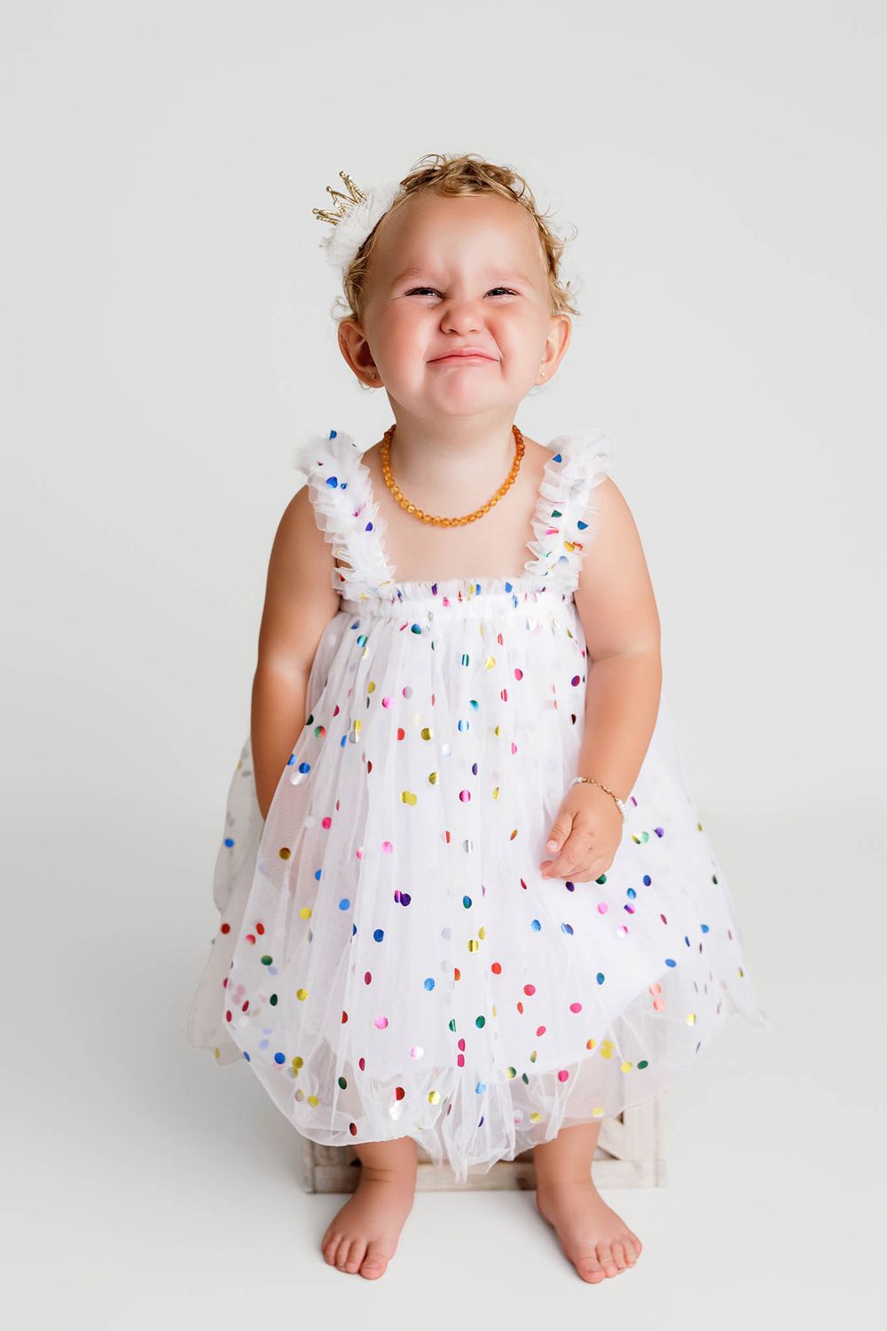 It's my party and I'll cry if I want to; little girls second birthday photoshoot in Riverside county, Southern California.