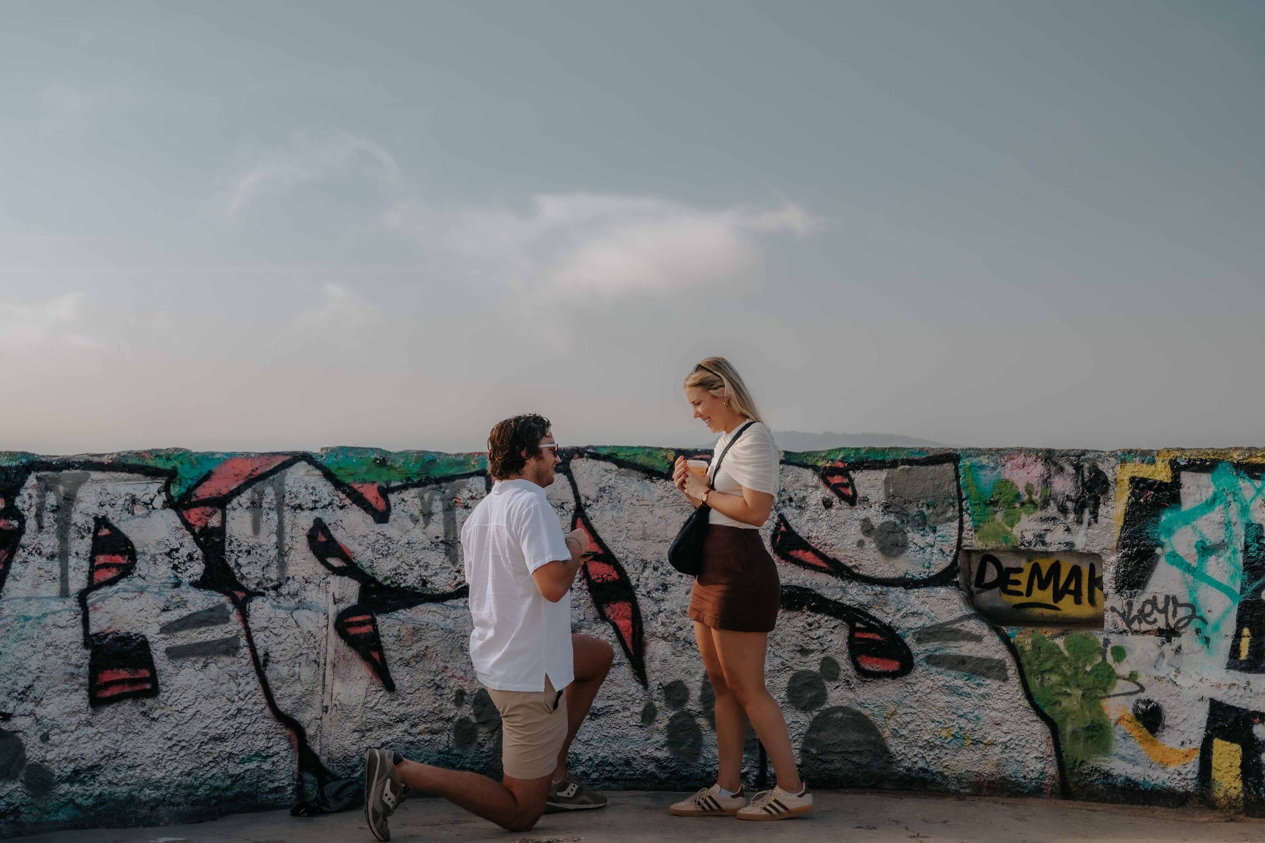 Barcelona love story captured at the Carmel Bunkers viewpoint