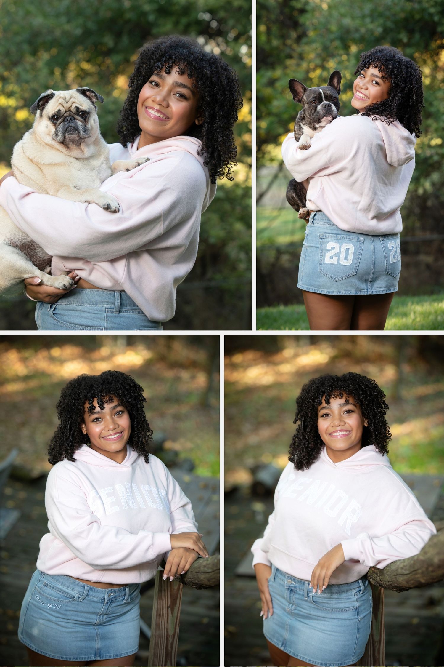 Big Walnut senior photos at home with her dogs capturing fun, meaningful senior portraits with personal style and memories.