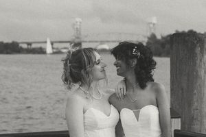 Lesbian Wedding, Cape Fear Memorial Bridge, Wilmington, NC Weddings, Wedding Photographer, LGBTQ+ Wedding Photographer, Booth Creative Co.