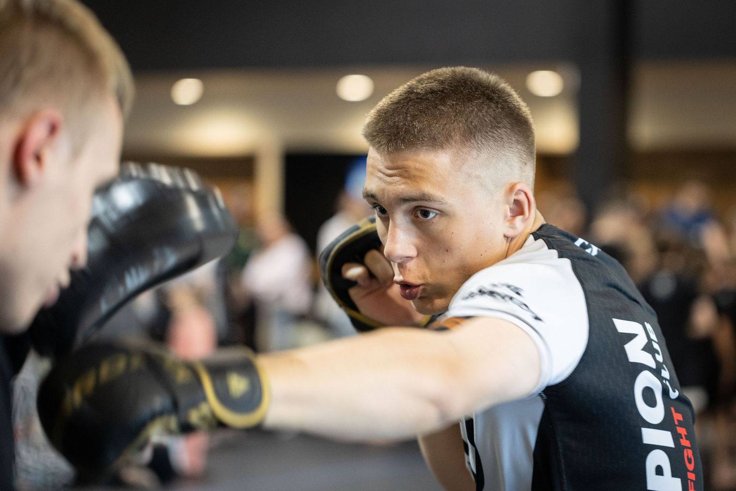 Fighter training at Champion Fight Club in Calgary, photographed by RezinMedia