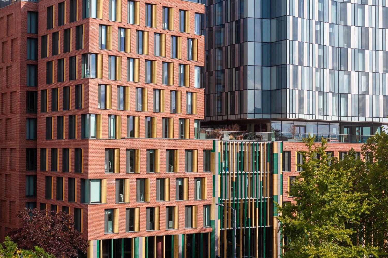 Scape Leeds, Facade details, from elevated position