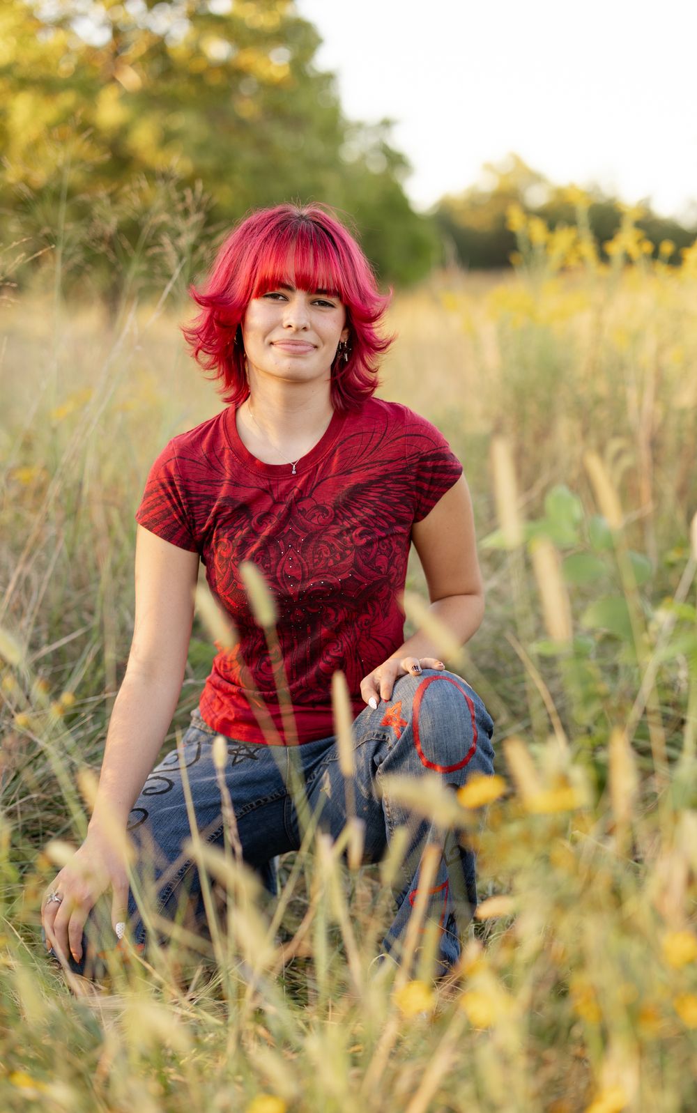 St Louis senior pictures golden hour