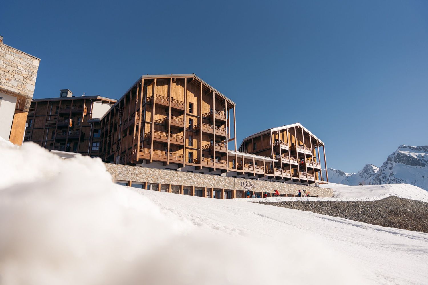 résidence odalys l'ecrin blanc de la rosière sous la neige