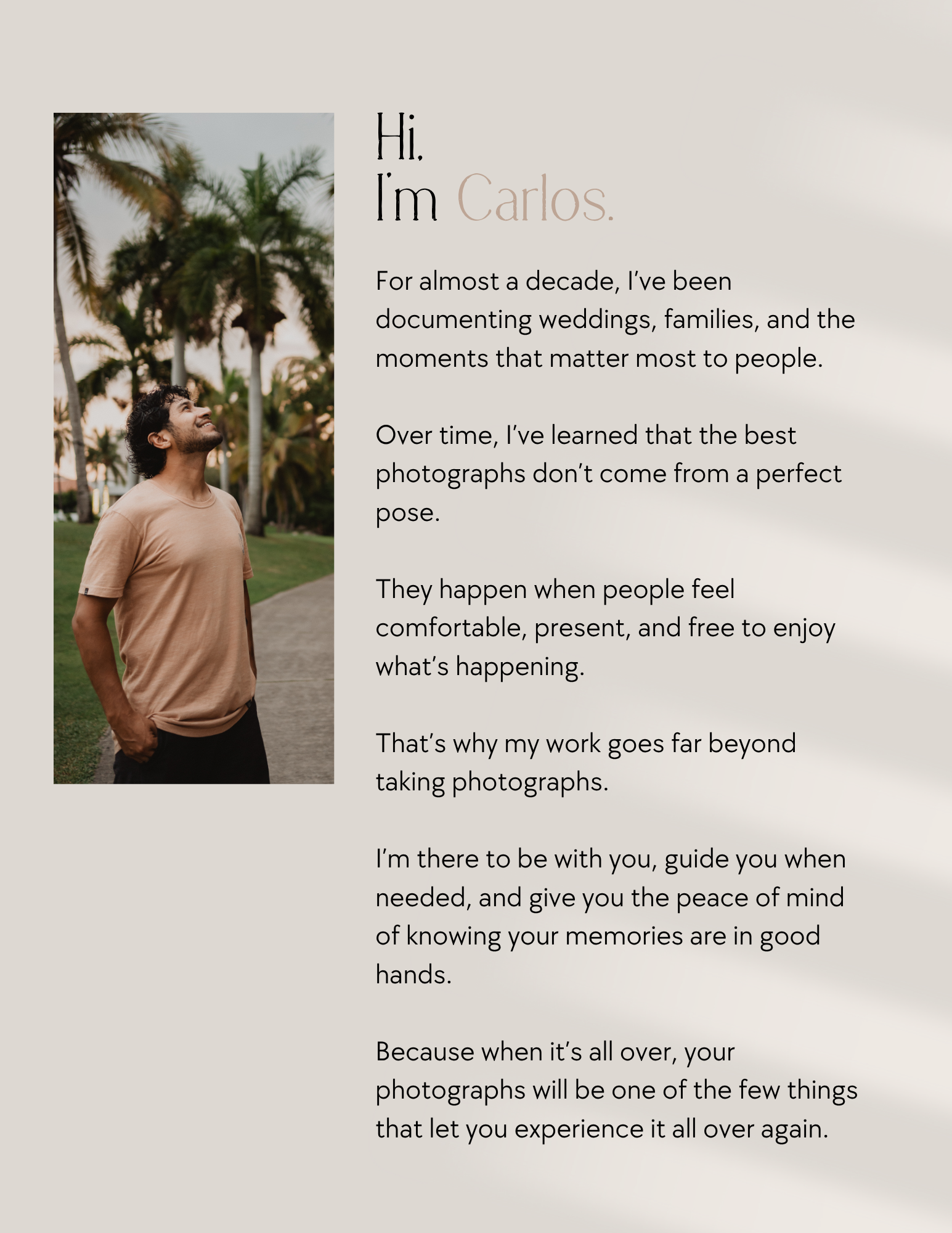 Carlos Galindo, destination wedding photographer based in Mazatlan, Mexico.