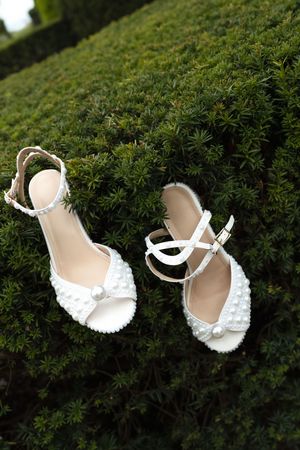 wedding shoe details at eolia mansion