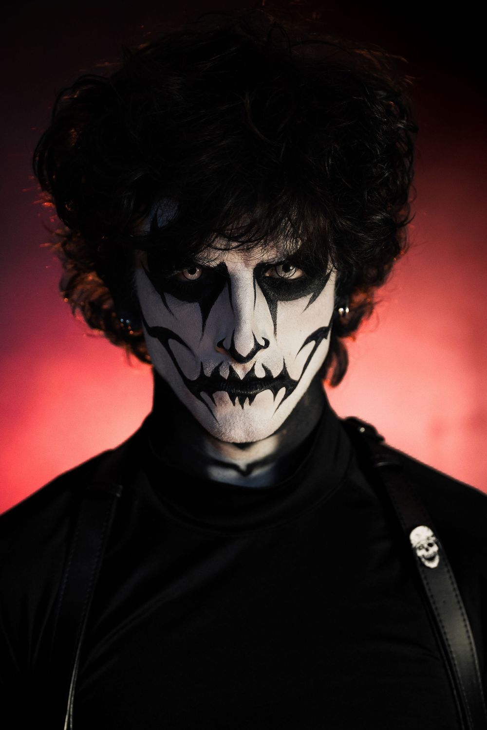 Archer, A male performer on the Decayed Brigade Slider Team, taken with fog and LED Lighting prior to the 2026 Midsummer Scream Performance