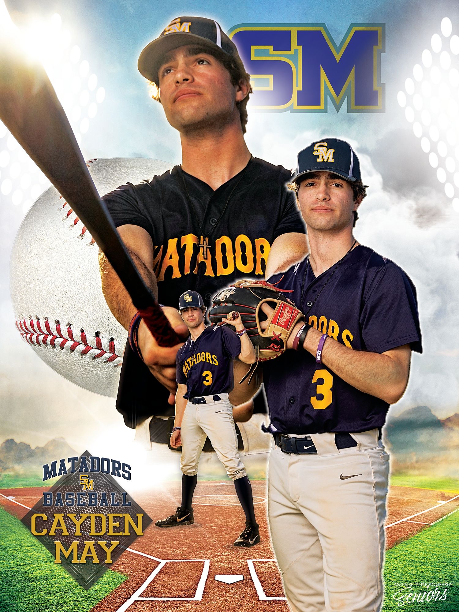 Paradise Valley Arizona Team Sports Banner Pictures by Anjeanette Photography Graduation High School Seniors scottsdale
