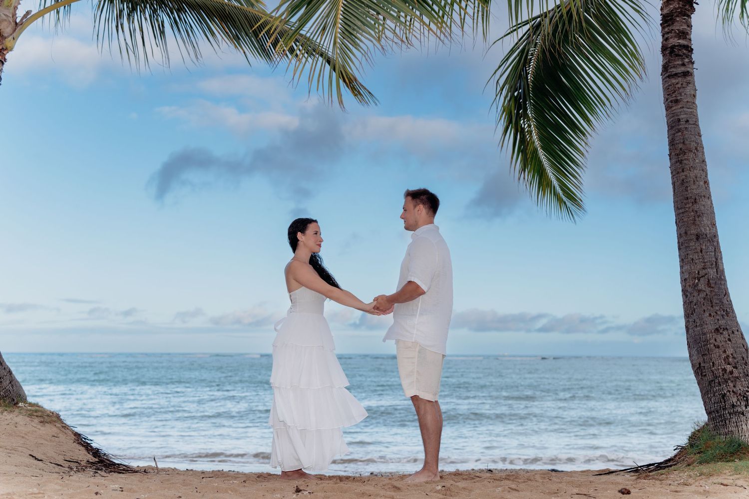 Oahu sunset beach photos
