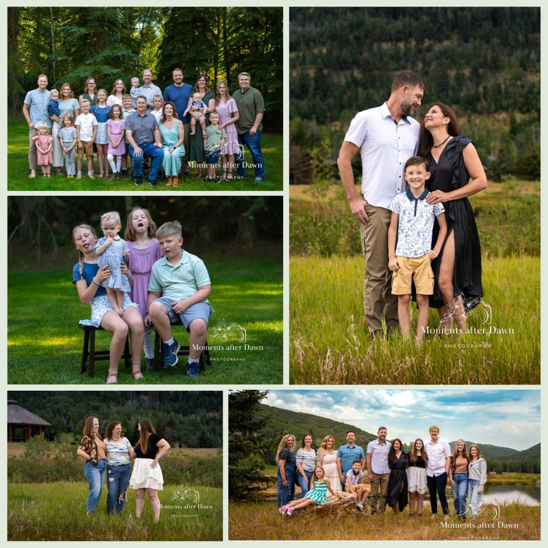 Extended Family sessions taken at Deer Valley Gazebo in Park City, Utah.