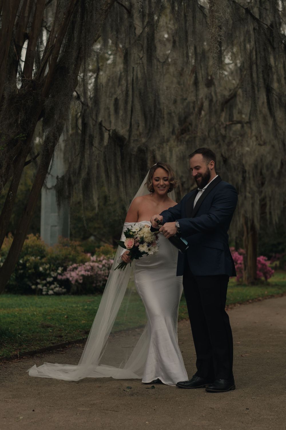 Charleston Hampton park intimate wedding Champagne