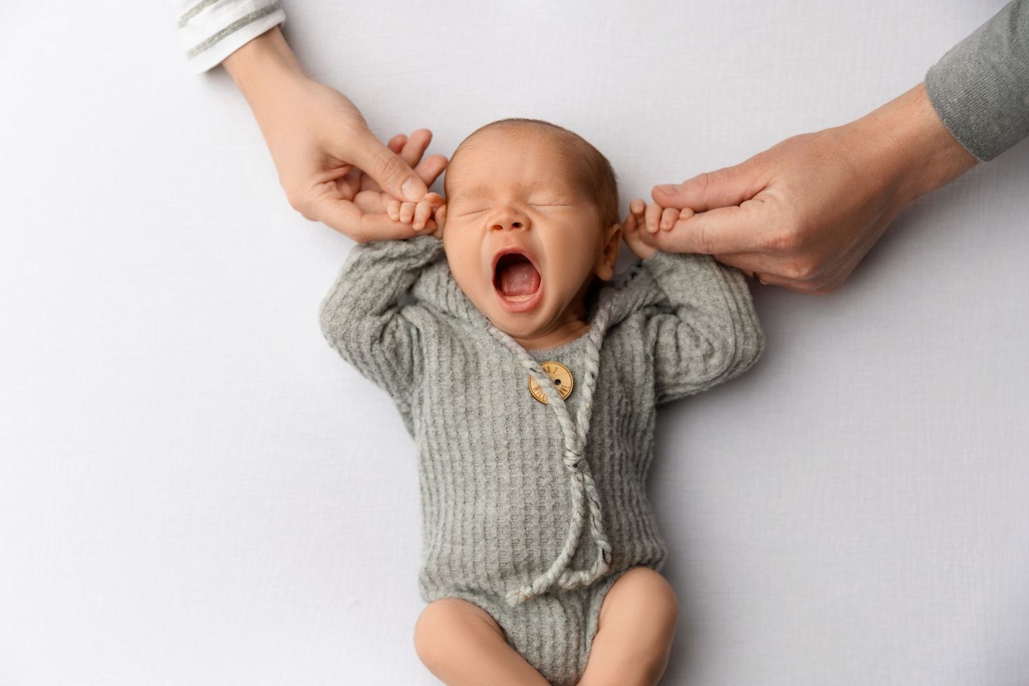 Newborn in studio photography session New Hampshire