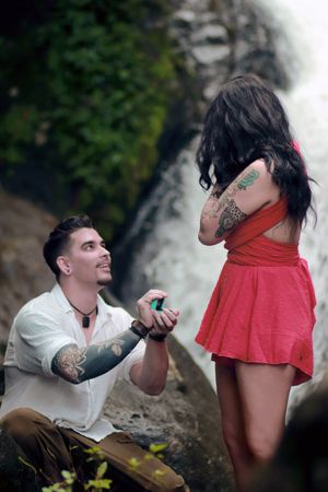El Yunque Engagement Photoshoot. Puerto Rico Photographer. Albert Ray Photo. Elopement Photo shoot. El Yunque Rainforest Photographer.