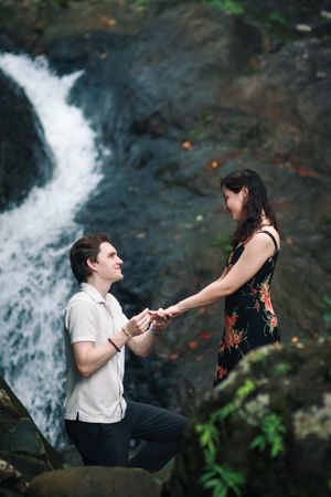 El Yunque Photoshoot. Puerto Rico Photographer. Albert Ray Photo. Elopement. Rainforest Photographer. Engagement, Waterfall Photoshoot. Love