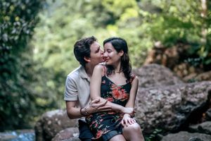 El Yunque Photoshoot. Puerto Rico Photographer. Albert Ray Photo. Elopement. Rainforest Photographer. Engagement, Waterfall Photoshoot. Love