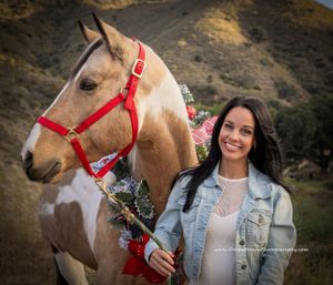 Beautiful Owner and her Horse
