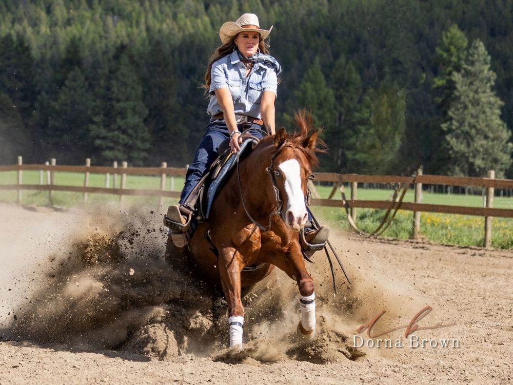 Ranch Riding Action Shot