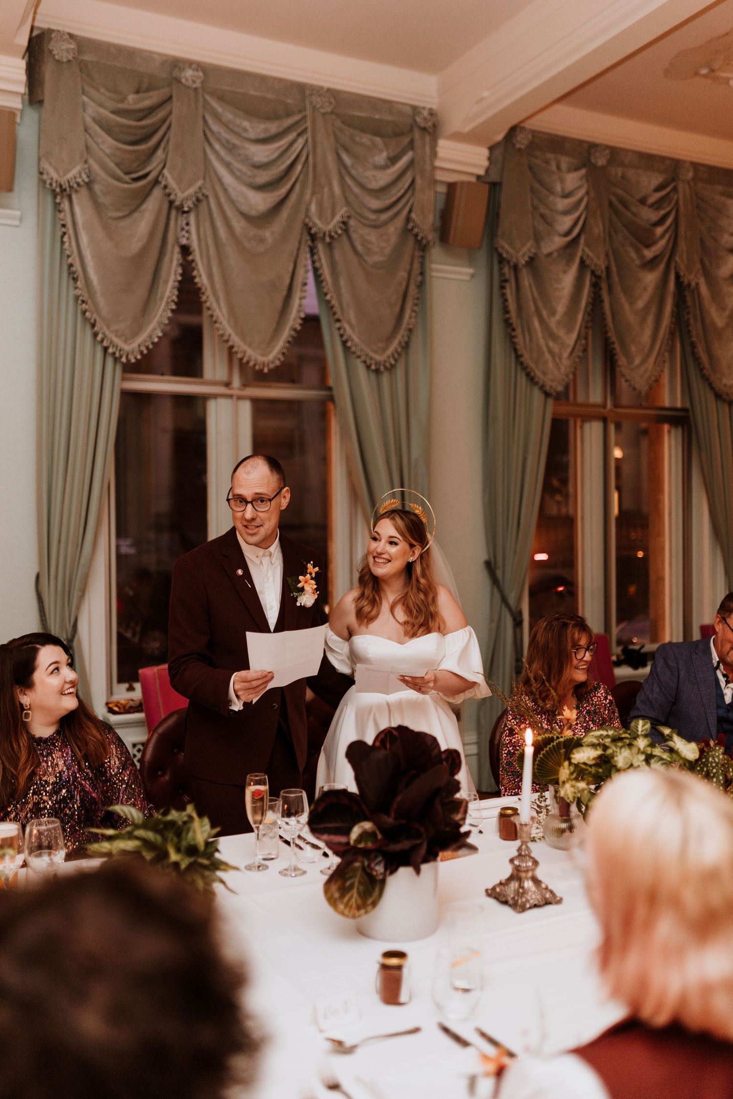 Wedding breakfast at Randolph Hotel in Oxford