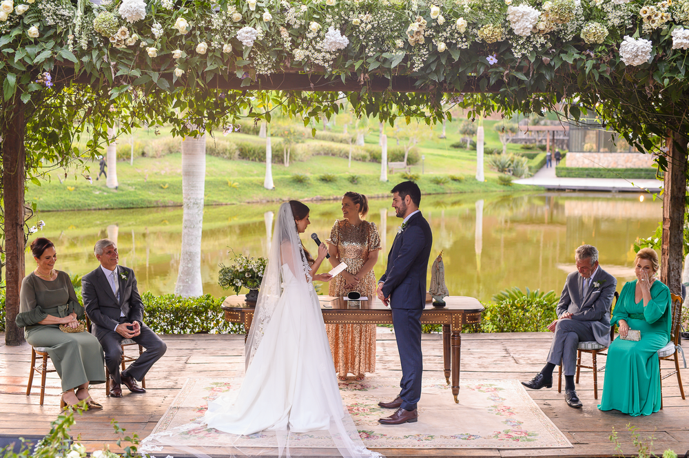 Casamento sofisticado ao ar livre no interior de São Paulo