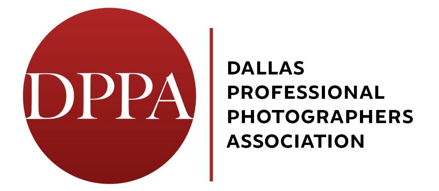 Dallas Professional Photographers Association (DPPA) logo in red and black.