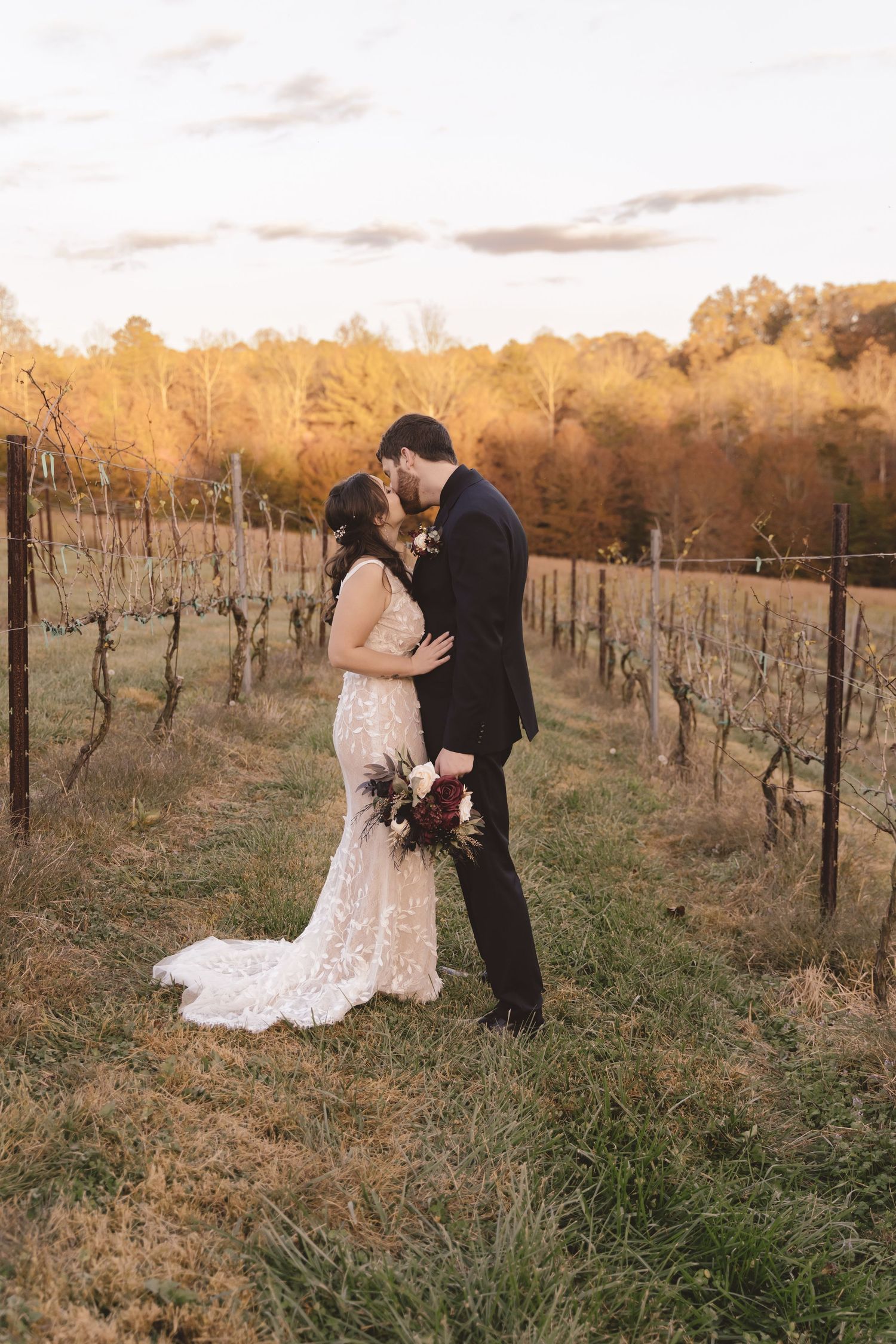 Elkin Creek Vineyard Wedding, fall vineyard wedding in North Carolina, North Carolina wedding photographer