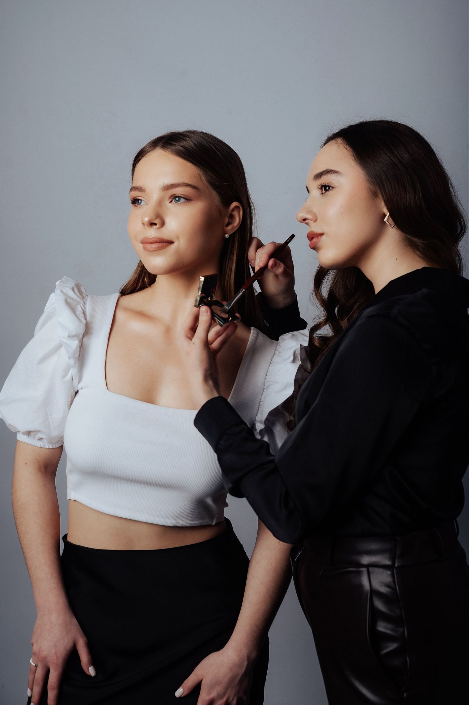 Cambridge bridal makeup artist creating soft glam wedding look.