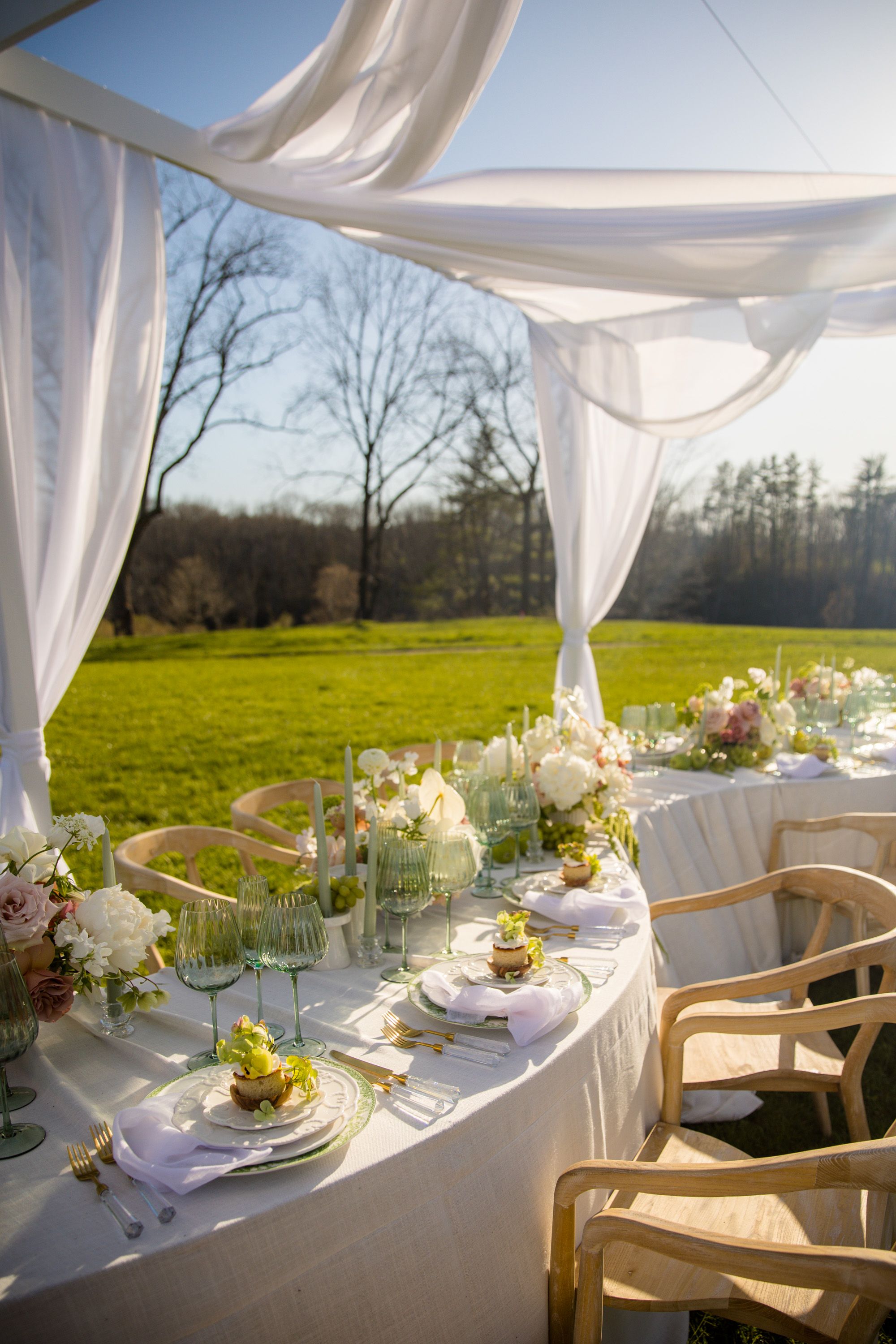 color photograph of wedding reception table