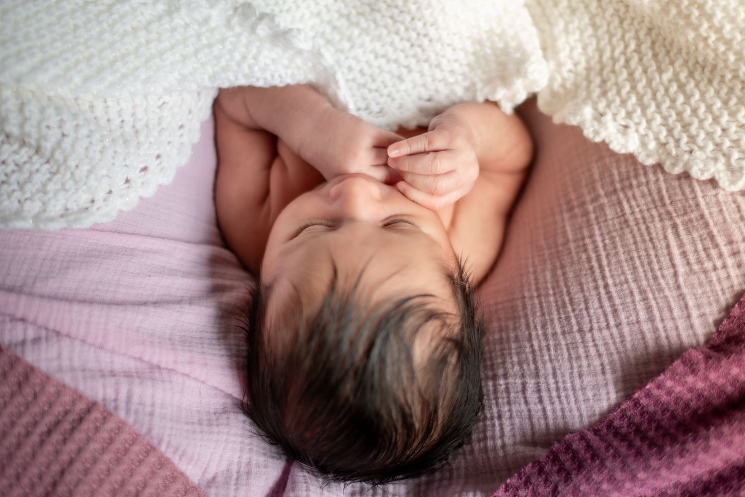 Newborn baby in home portraits