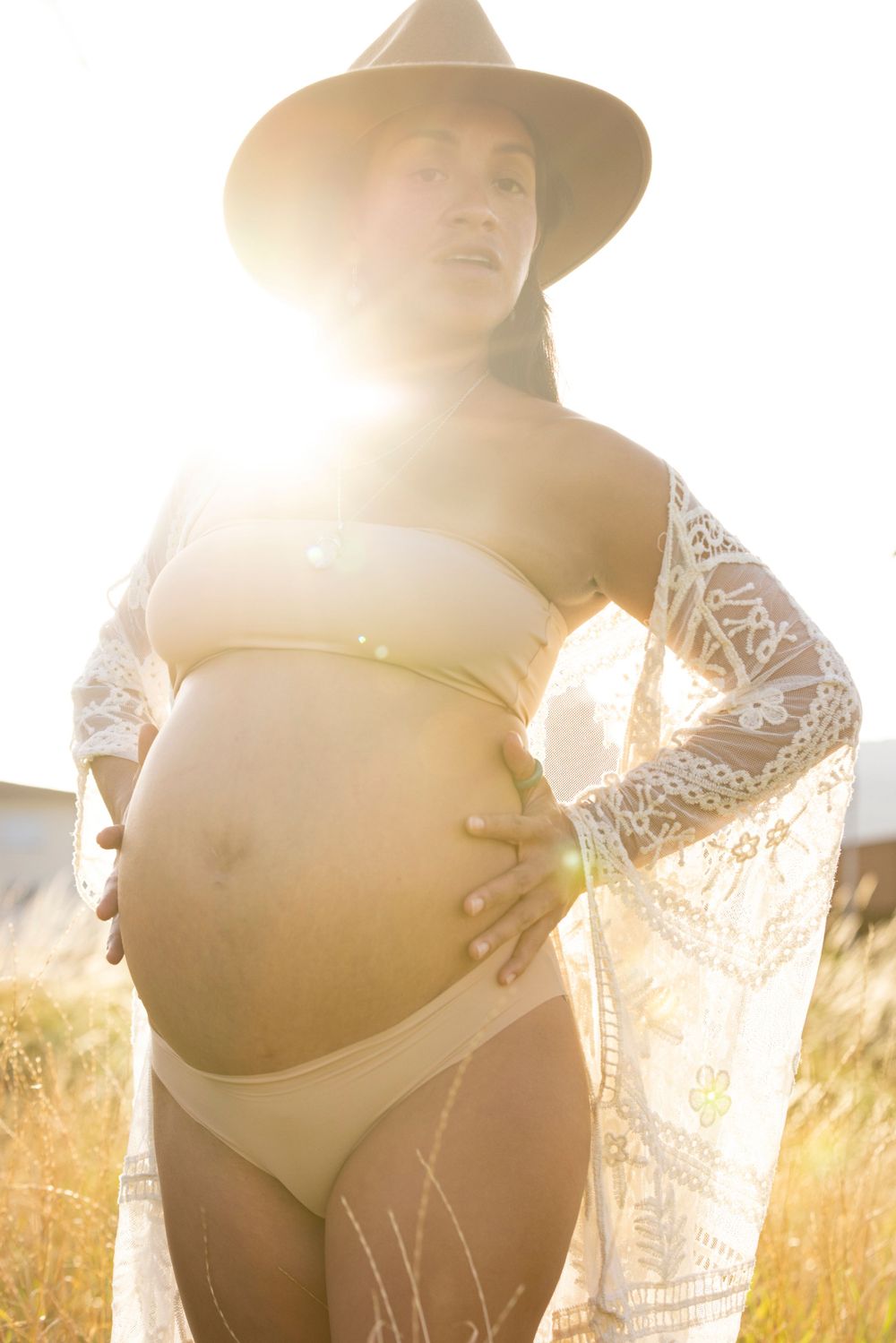 Schwangeren Fotografie, Sunset, Cool, Maternity shooting
