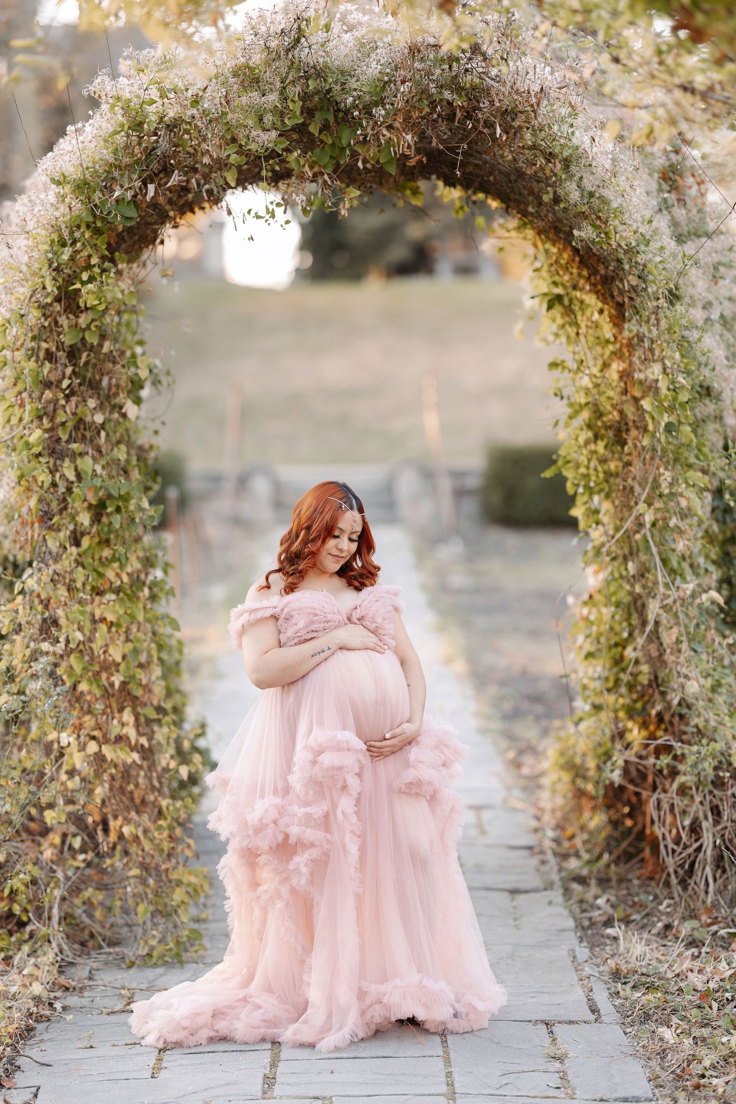 Luxury studio maternity photography in Batavia Illinois by Olena Swoboda Photography LLC
